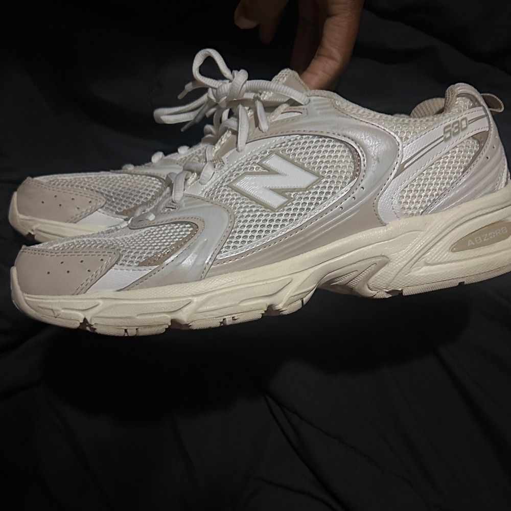 New Balance Athletic Shoes - White and Cream